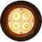Buyers Products 4 Inch Round Recessed Strobe with Amber LEDs and Clear Lens SL42CA - alternate 1